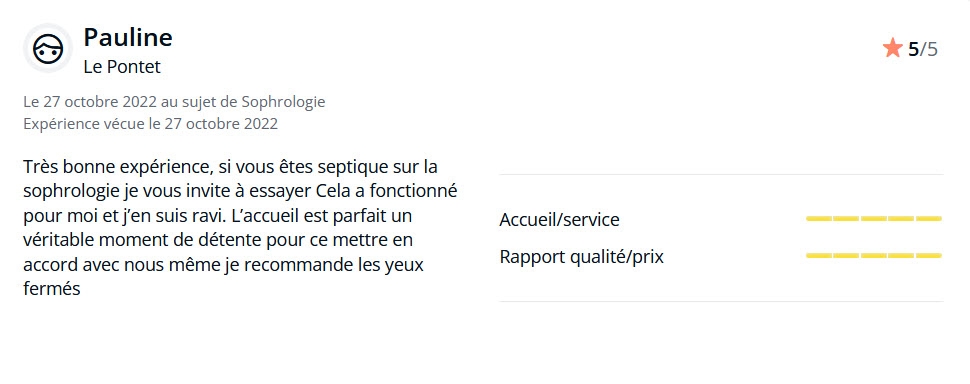 Recommandation Sophrologie Luxopuncture LePontet 12